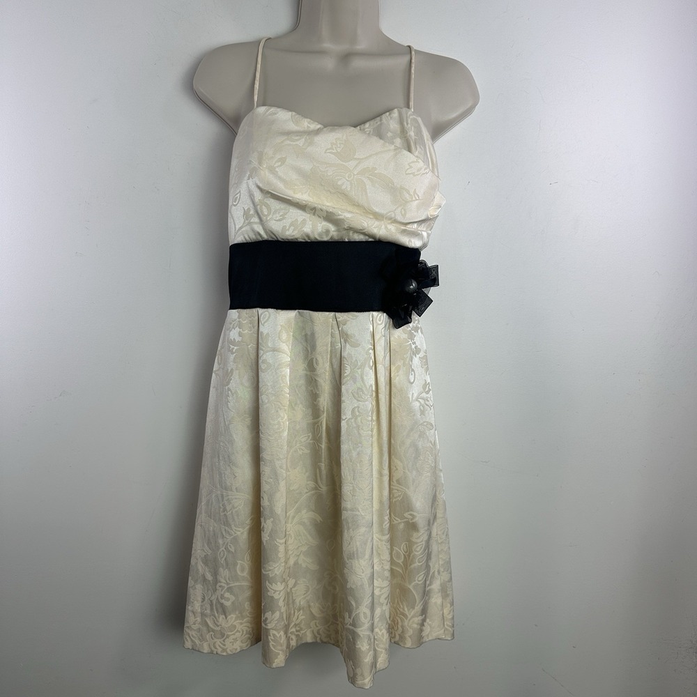 Y2K Speechless Womens Babydoll Dress Size S- Juniors 13 Cream Prom Party‎ Glam